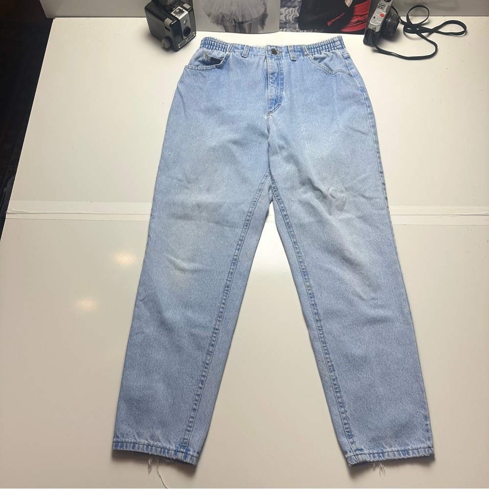 90s Y2K Dad Jeans Light Wash | Relaxed Straight Denim · Riders by Lee - Picture 2 of 13